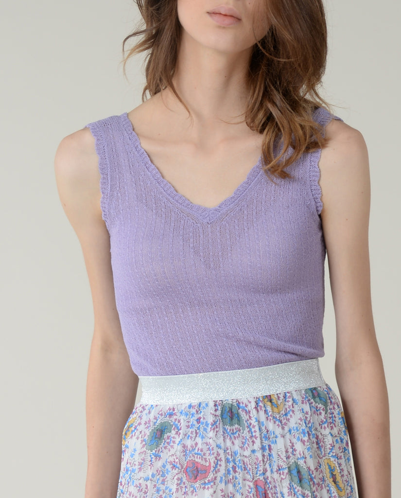 オンラインストア限定 KNIT CAMISOLE- roku LILY roku ニット